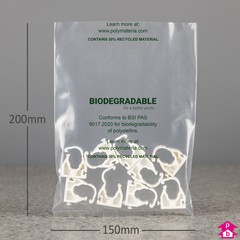 68R30BIO Clear Biodegradable Bag