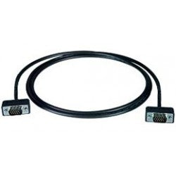 VEXT-UTHN-1-5-MM - Ultra Thin VGA Male Cable Gold Plated WUXGA 15HD Ribbon 1.5 ft 15HD Male - 15HD Male Black