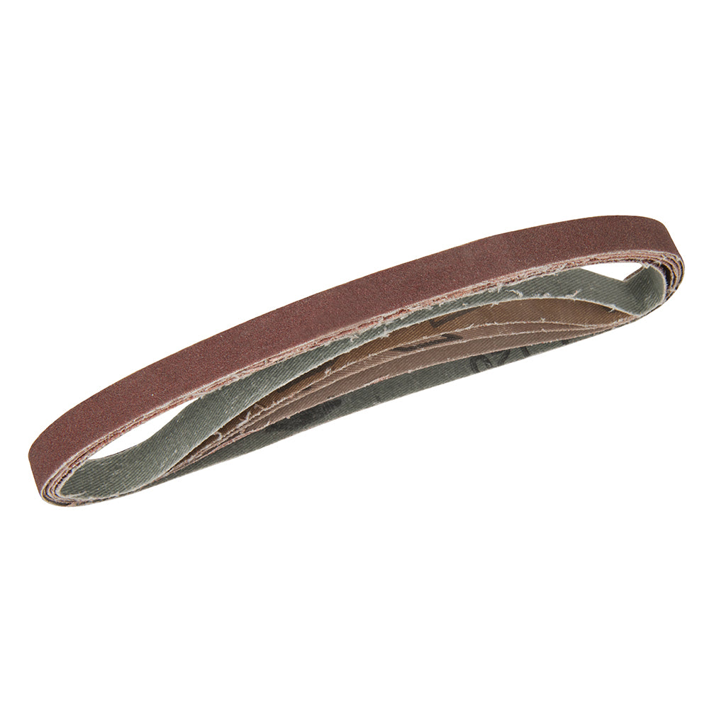 Silverline 910232 Sanding Belts 13 x 457mm 5pce 40, 60, 2 x 80, 120G