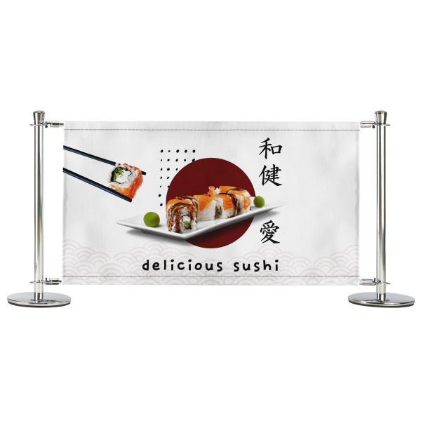 Delicious Sushi - Pre-Designed Restaurant Cafe Barrier Banner