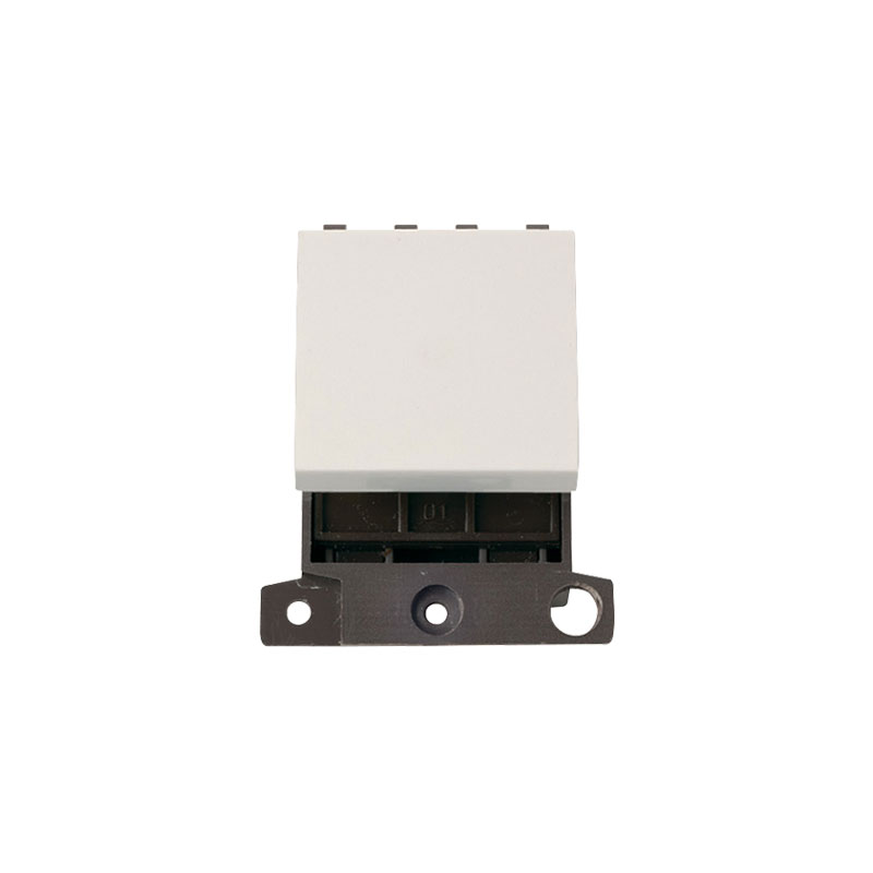 Click MiniGrid 20A 2 Way Switch Module Polar White