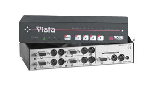 Rose KVM-4PCA Vista M-series KVM switch 4-port, PC connectors - *Special Offer*