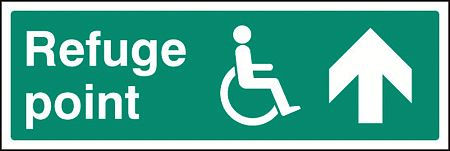 Refuge point arrow on