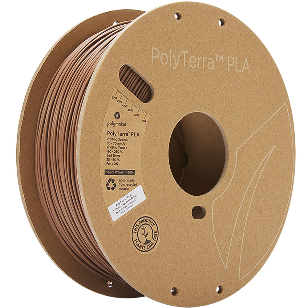 PolyTerra PLA Earth Brown 1.75mm 1Kg