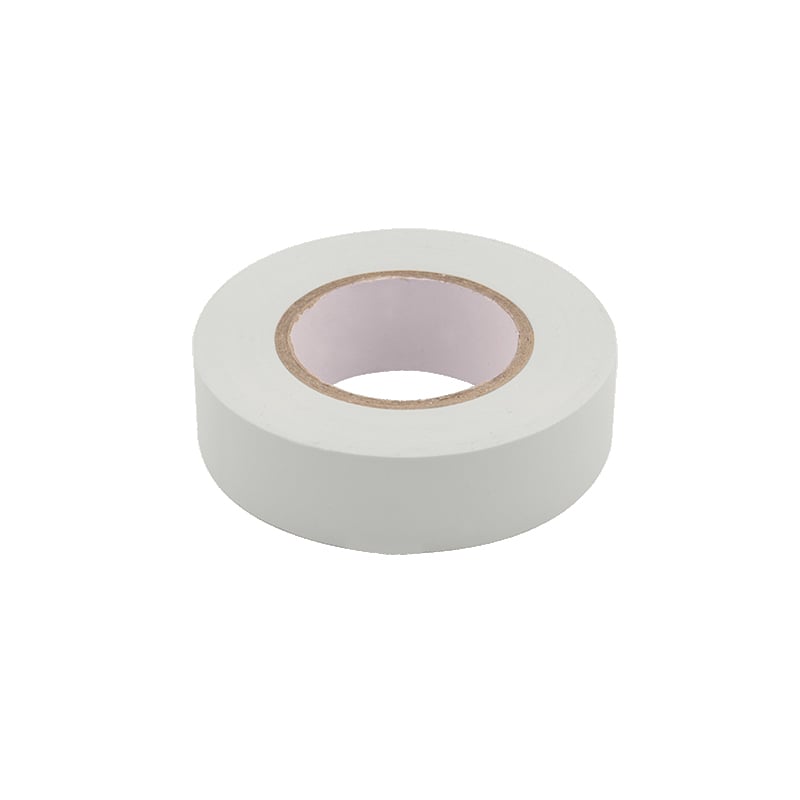Unicrimp PVC Insulation Tape White 19mm Wide 20 Metres Length