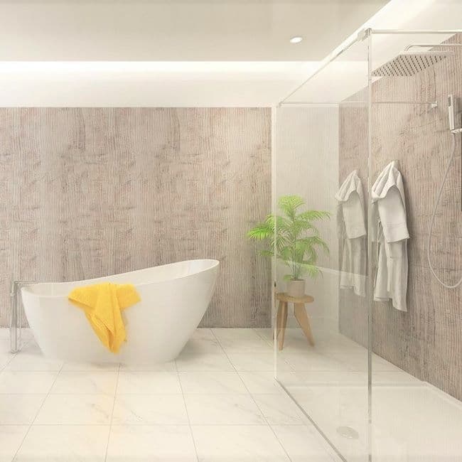 Bianco Ash Bathroom and Shower Panel