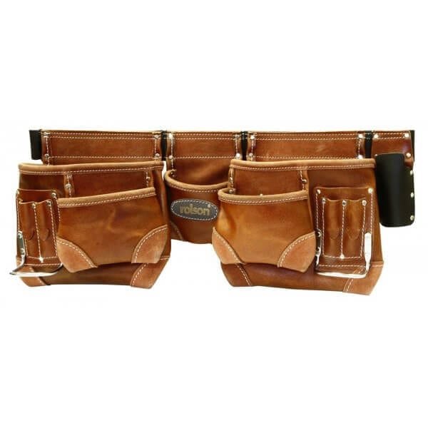 Rolson 68878 Brown Double Tool Pouch