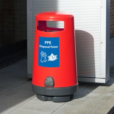 Topsy 2000&#8482; PPE Waste Bin