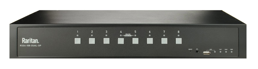 RSS4-108-DP - Raritan - 8-port Single Head SecureSwitch, Secure Desktop KVM, NIAP PP 4.0 certificated, DisplayPort, support CAC (Secure KVM - NIAP 4.0) *NEW*