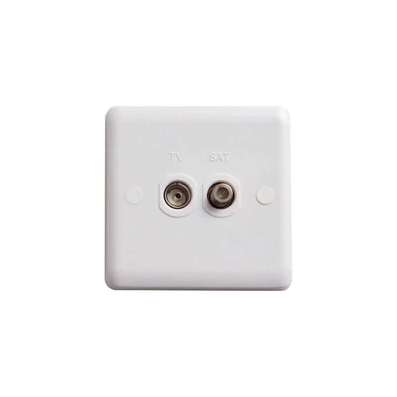 Deta Vimark Curve TV/F Type Outlet