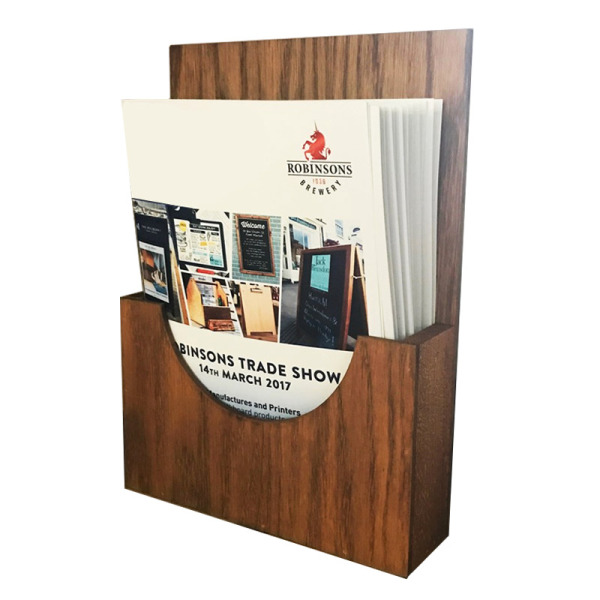 Wooden Menu Holder A3/A4 Table Top or Wall Mounted