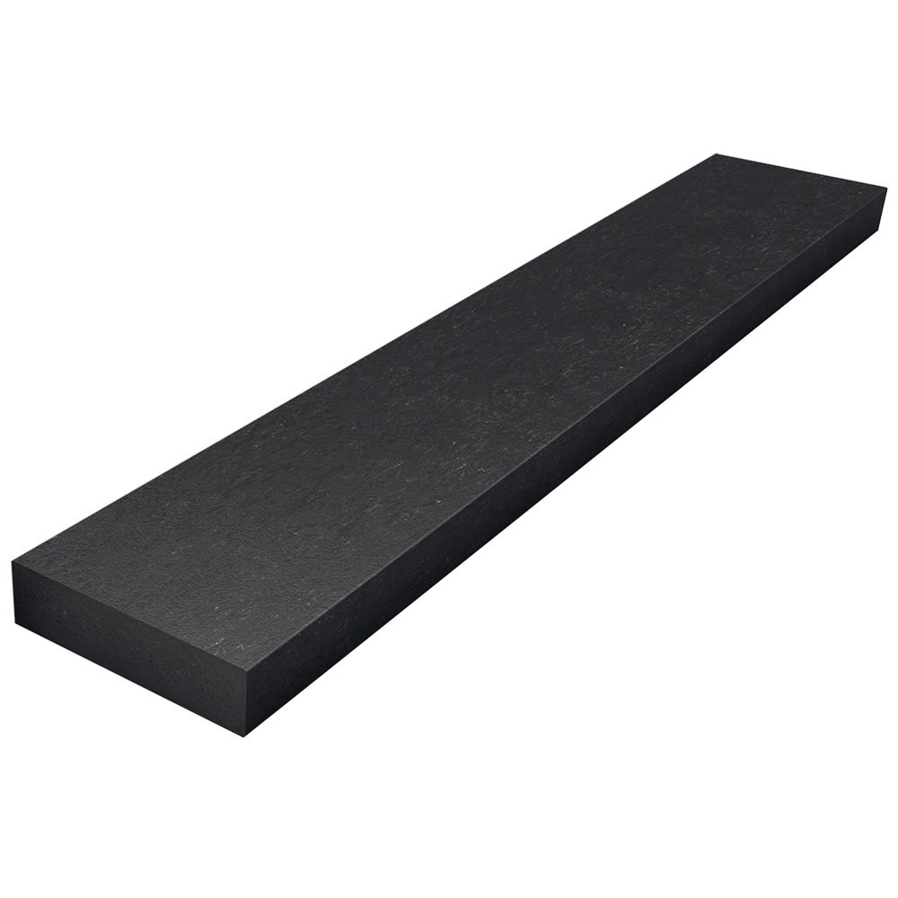 Black Recycled Plastic Sub Frame H 95 x W 50 x L 3600mm 