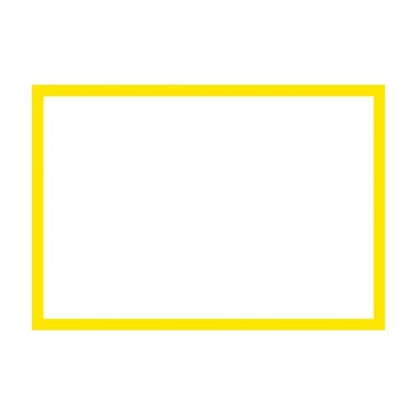 Blank Adapt-a-Sign - Yellow Border