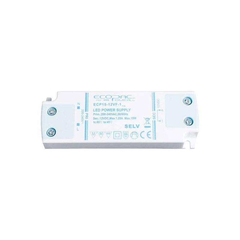 Constant Voltage Non-Dimmable 15W LED Driver 12V