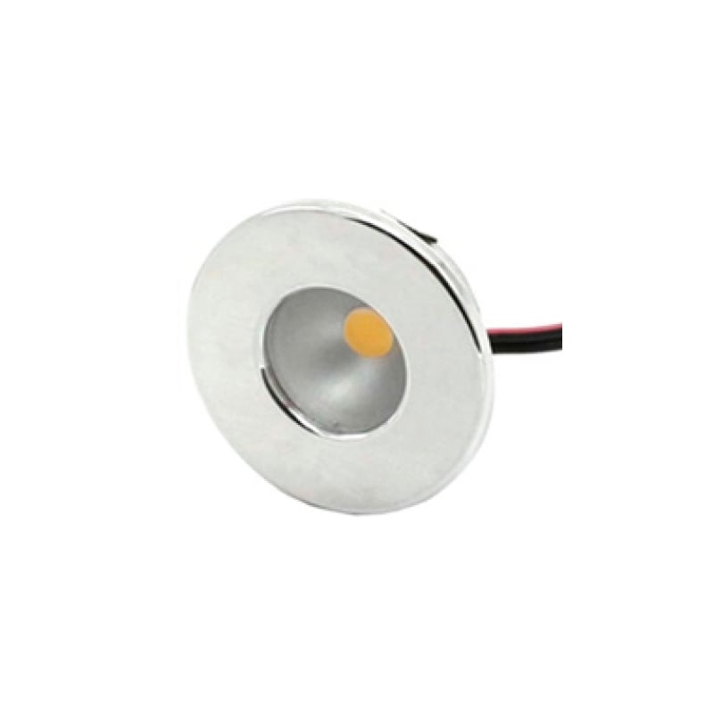 Ovia Thermoplastic Miniature LED Downlighters Satin Chrome 0.8W