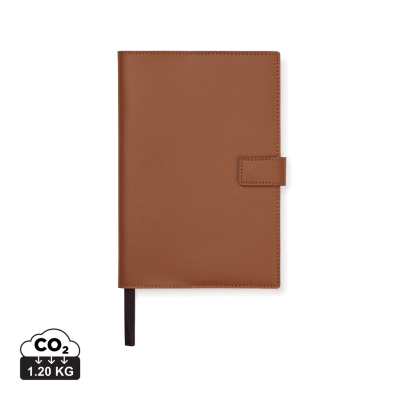 TIMO PU RCS RPET NOTE BOOK in Brown.