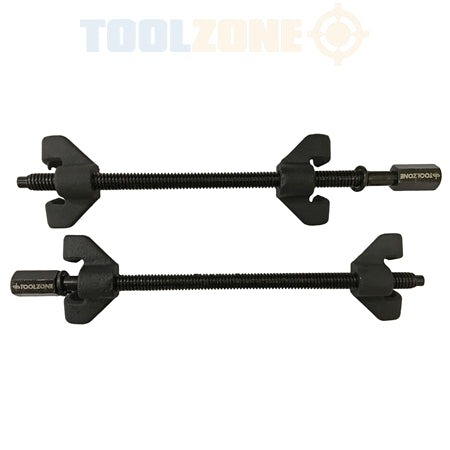 Toolzone Heavy Duty 2 piece 370 x 82mm Coil spring Compressor Clamps Auto Tool set