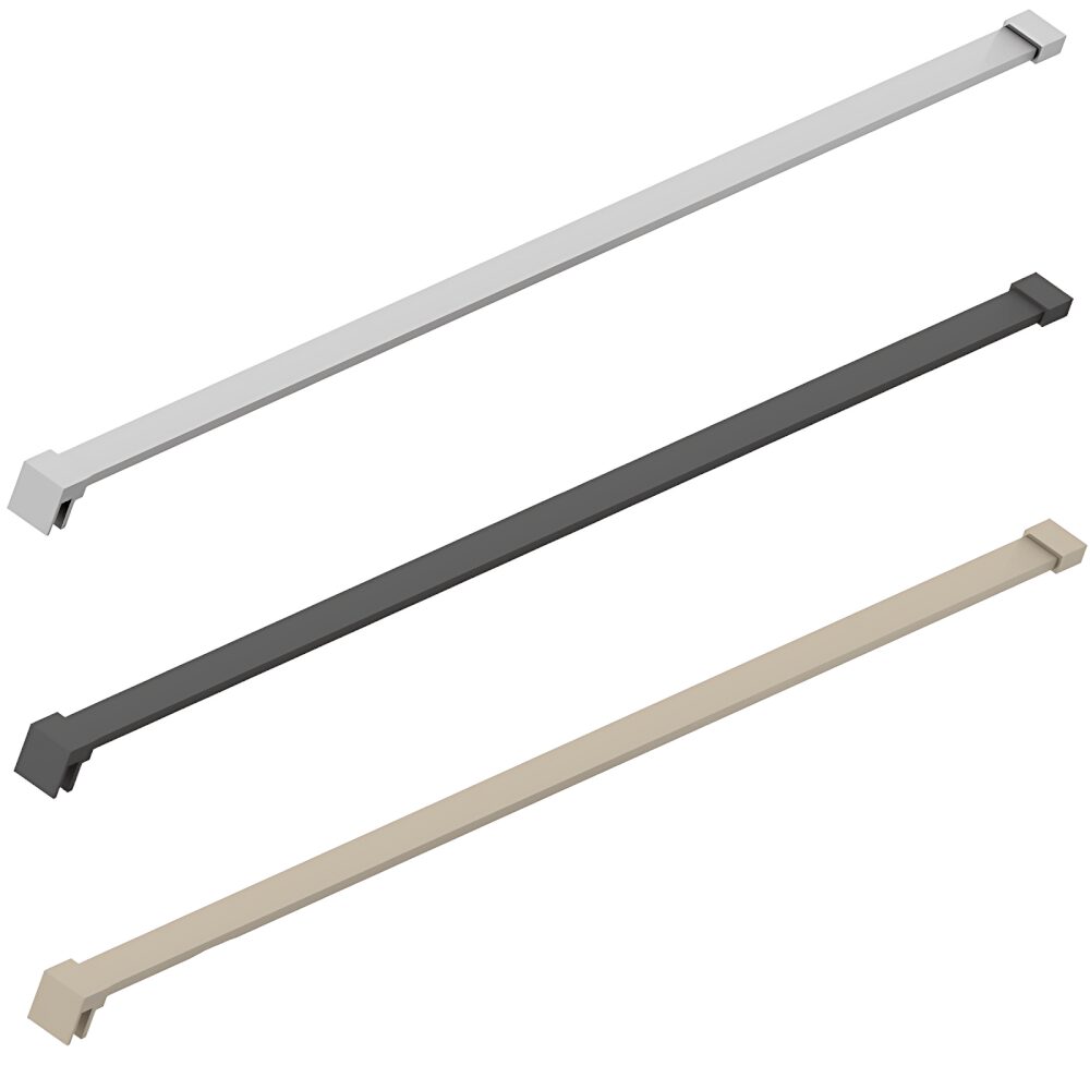 Rectangular Wall-to-Glass Shower Screen Support Bar