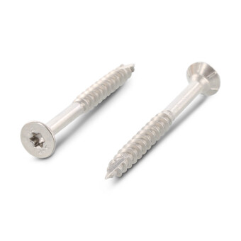 A4 S/S TX25 Cutting Wood Screws 5.0x80mm