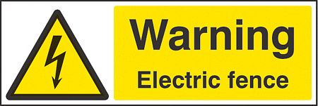 Warning electric fence