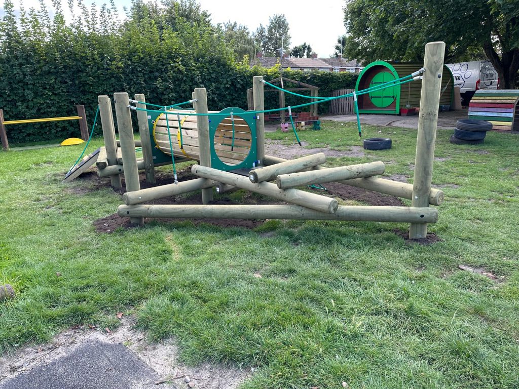 Two climbing frames completed for a nursery in Hertfordshire
