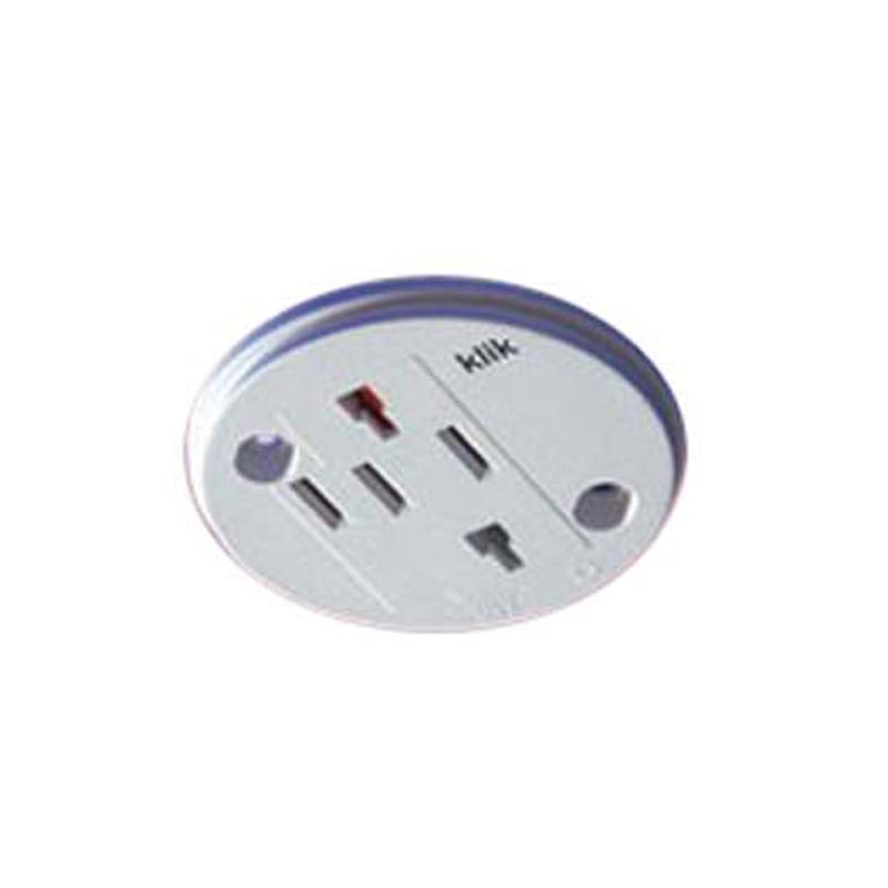 Danlers Round Ceiling Socket for Plug-In Ceiling Controls