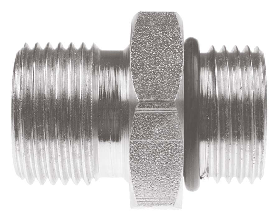 BURNETT & HILLMAN Straight Adaptor &#45; BSPP Male &#47; SAE O&#45;Ring Boss Male