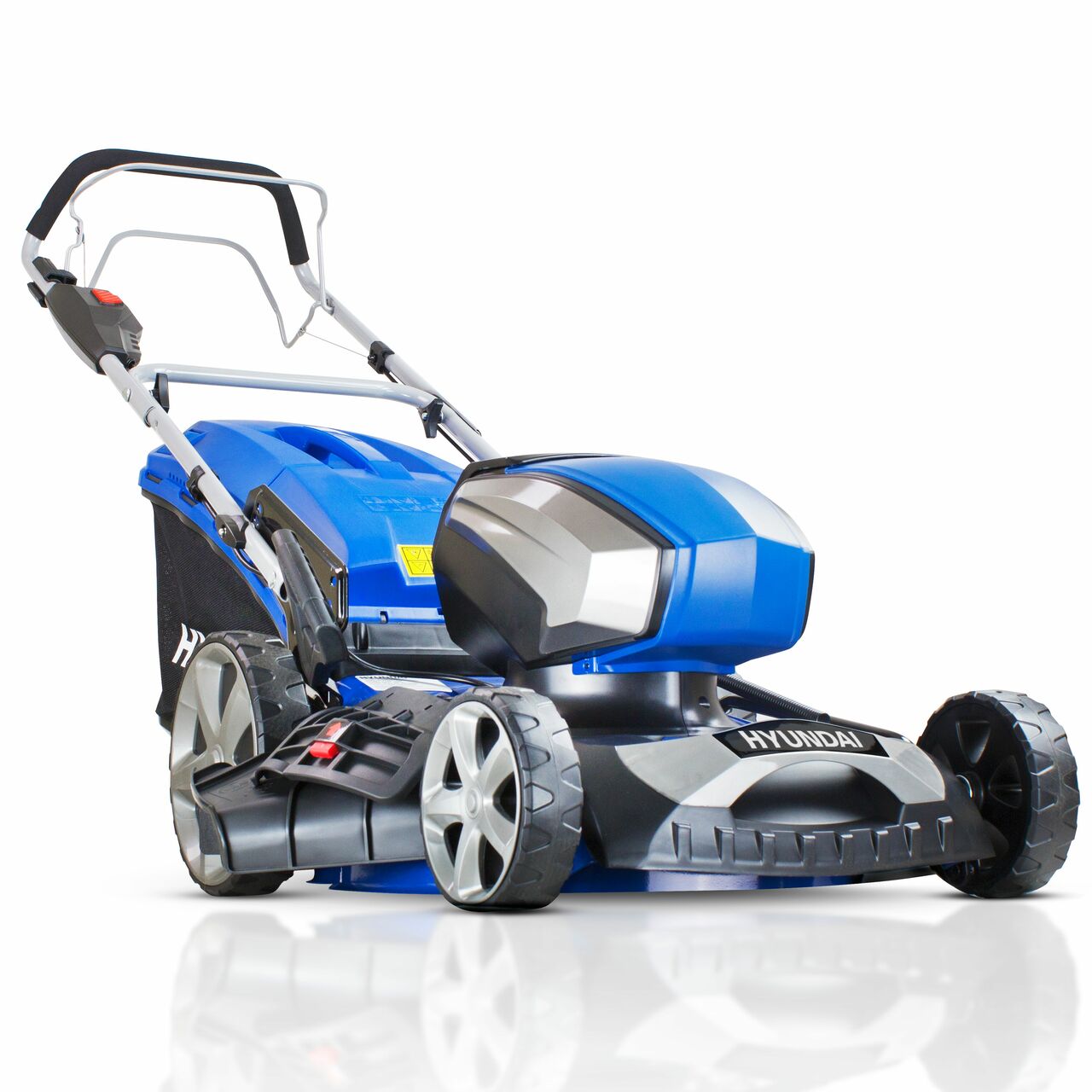 Hyundai HYM80Li460SP 18"/45cm Cordless 80v Lithium-Ion Battery Self Propelled Lawnmower with Battery & Charger