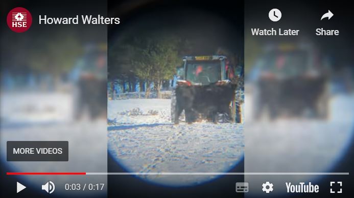 Farmer gives grandchildren rides in tractor : footage released