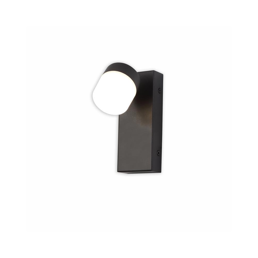 Luxuria Nymph Wall Light Single Adjustable 1x5W LED 4000K 415lm IP44 Sand Black