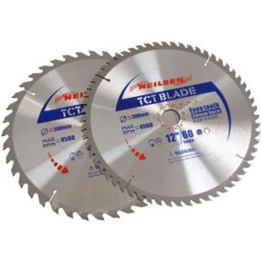 Neilsen CT2522 Tct Circular Saw Blade 2pc 300mm