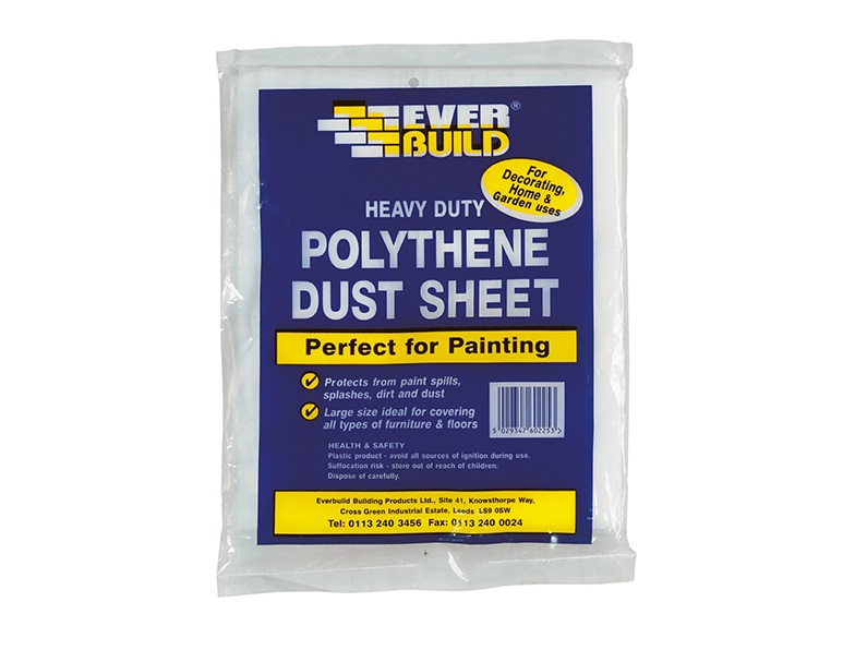 Everbuild Polythene Dust Sheet 12' x 9'