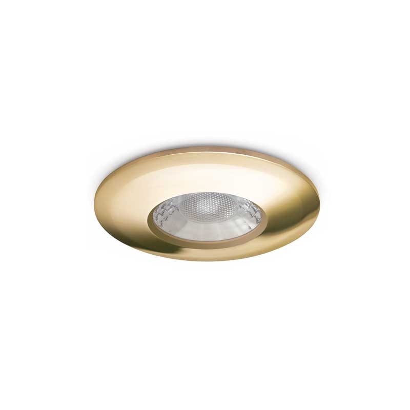 JCC V50 Fire-rated LED Downlight 7W 650lm IP65 Brushed Bronze