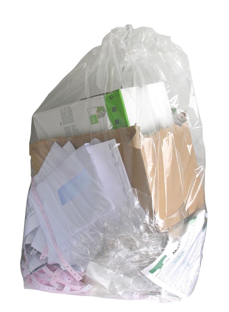 Clear Compactor Sacks Large 1&#215;100