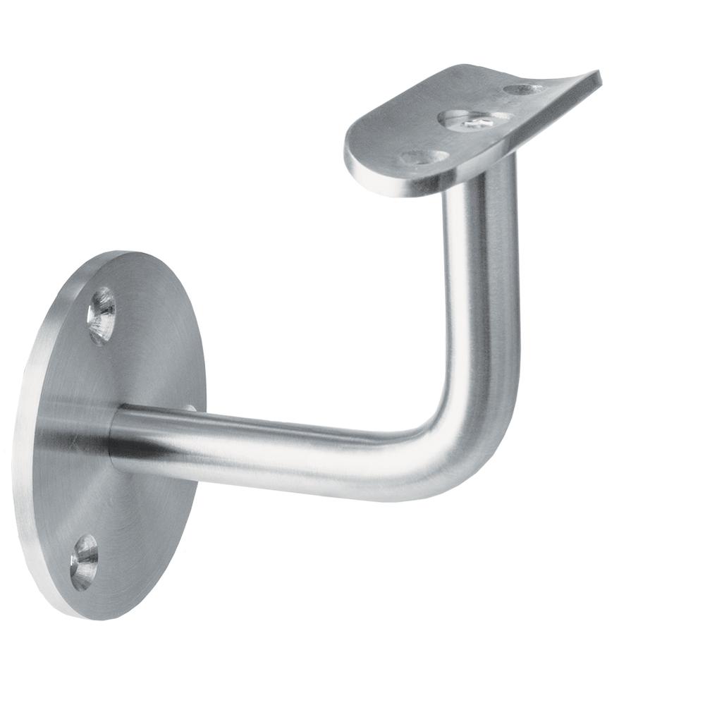 Handrail Bracket 90 Degree Cranked ArmWall Mounting 48.3mm Fixed Spigot