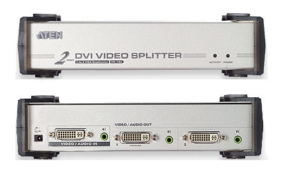 VS162 - Aten - 2 Port DVI Video Splitter with Audio (Compatible with DVI-D or DVI-I) Cascadable DVI Splitter VS162