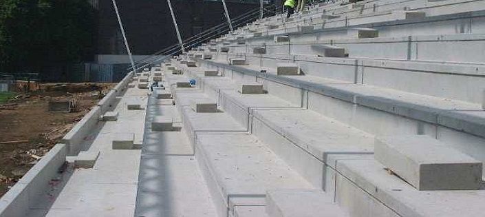 Precast Concrete Stadium Seating Components