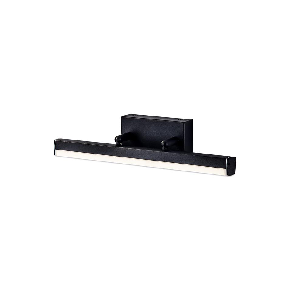 Luxuria Beckett Wall Light Small Adjustable 1x6W LED 4000K 612lm IP44 Sand Black