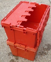 600x400x365 UN CERTIFIED Lidded Container (63 Ltr) For Supermarkets