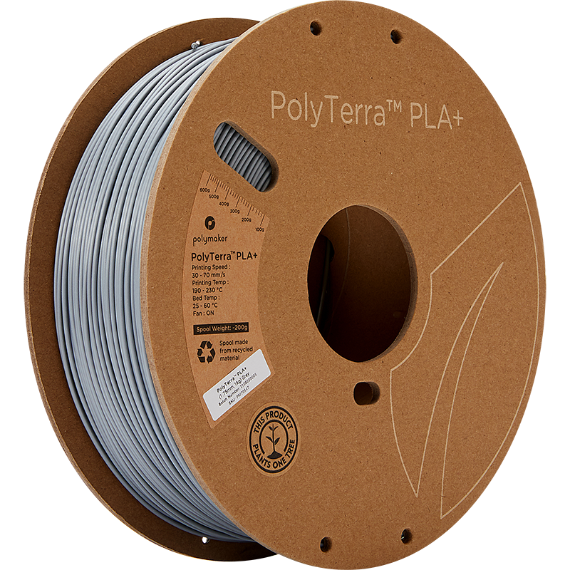 PolyTerra PLA+ Grey 1.75mm 1Kg