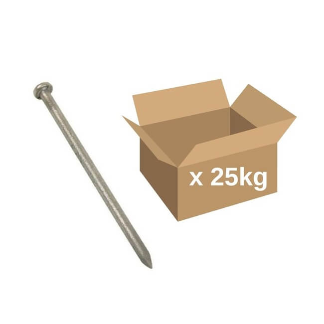 65 x 2.65mm Galvanised Round Wire Nails 25KG