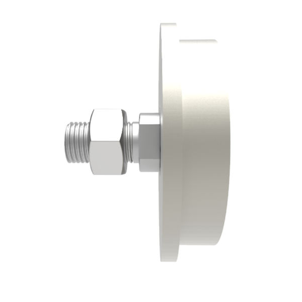 Steel Parallel Flanged 200mm 'I' Beam Wheel with M42 Axle 2000kg