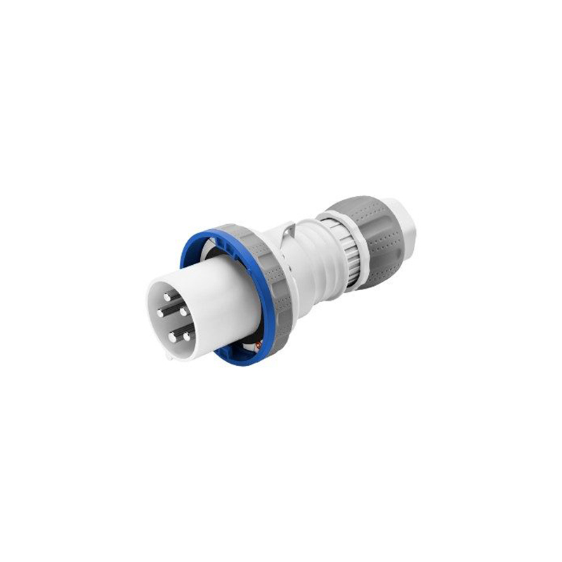 Gewiss Blue Straight Plug HP IP67 2P+E 63A 230V