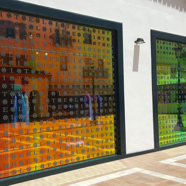 Custom Window Film For Business Logos
