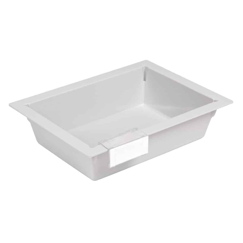 ABS Non-Dividable Tray – Half Section – 100mm Deep