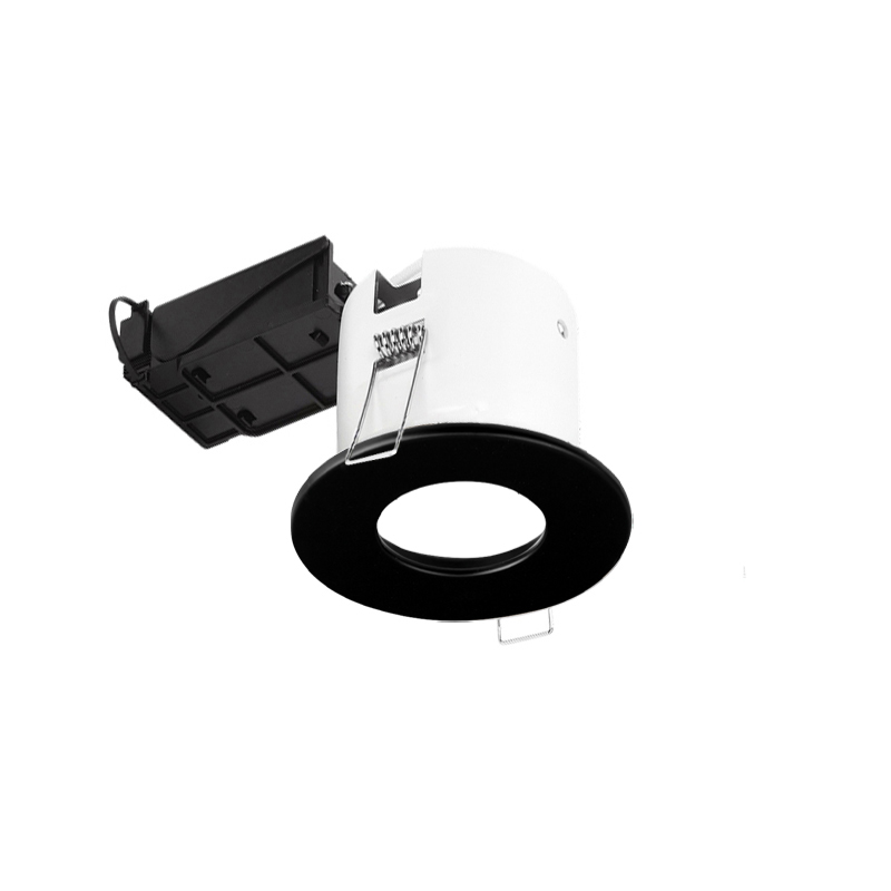 Aurora Lighting GU10 Downlight IP65 Bathroom Rated Matt Black