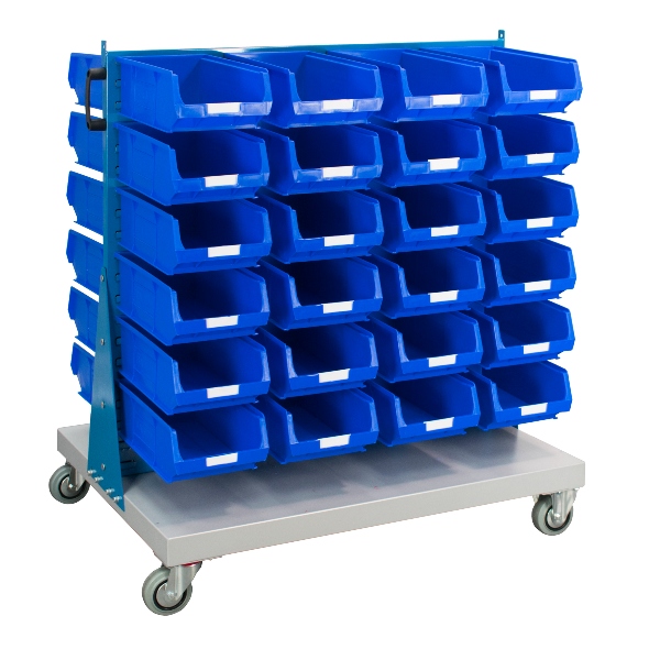 Trolley With 48 TC4 Bins Blue