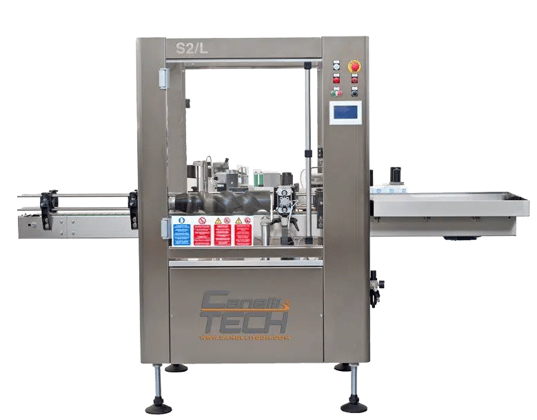 Linear Labelling Machines For Round Bottles