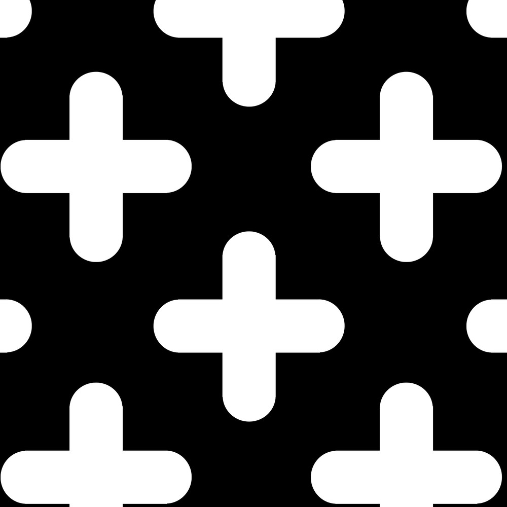 Perforated Metal Sheet Decorative Crosses 12mm holes - 2000mm x 1000mm x 1mm mild steel