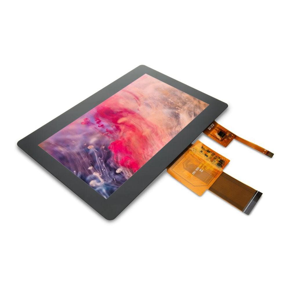 7" TFT Color Display with Capacitive Touch Screen and Bezel